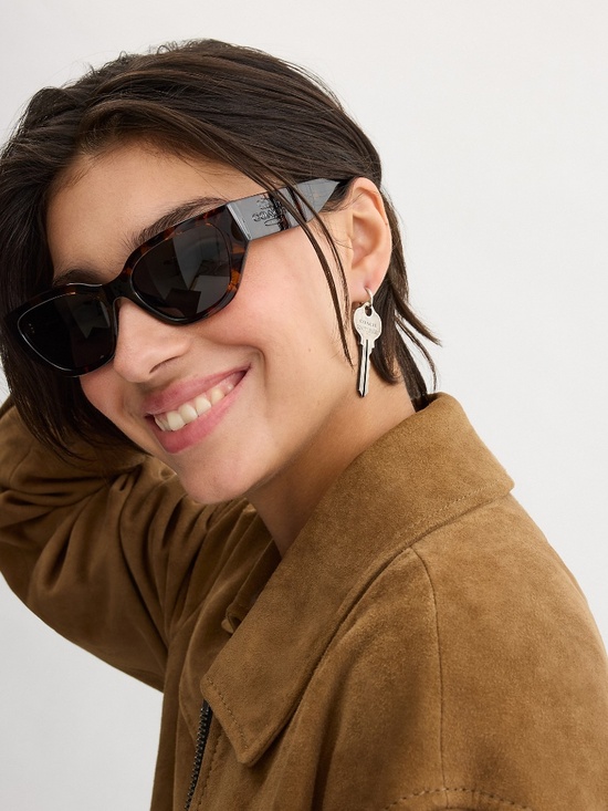 Coach Outlet Geometric Cat Eye Sunglasses